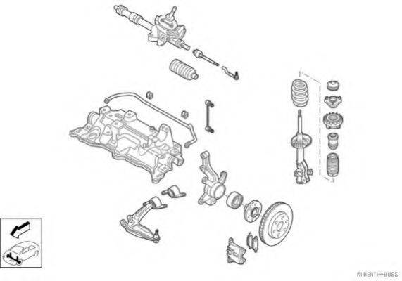 HERTH+BUSS JAKOPARTS N03099VA Рульове управління; Підвіска колеса