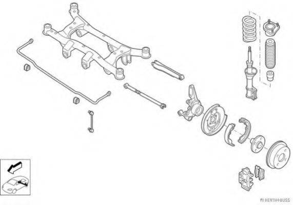 HERTH+BUSS JAKOPARTS N03130HA Рульове управління; Підвіска колеса