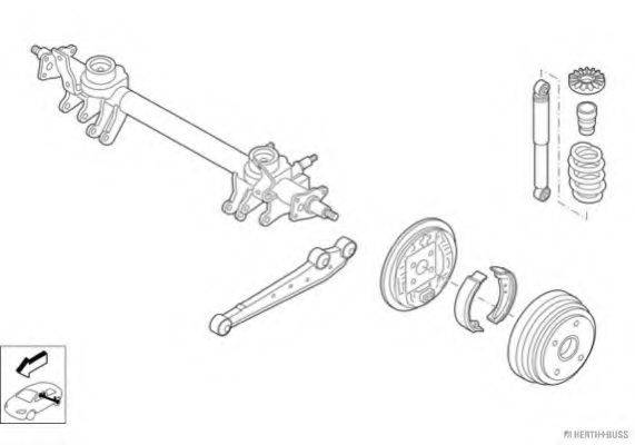 HERTH+BUSS JAKOPARTS N05058HA Рульове управління; Підвіска колеса