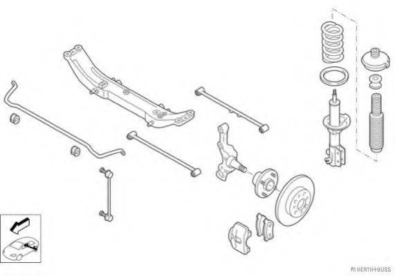 HERTH+BUSS JAKOPARTS N00245HA Рульове управління; Підвіска колеса