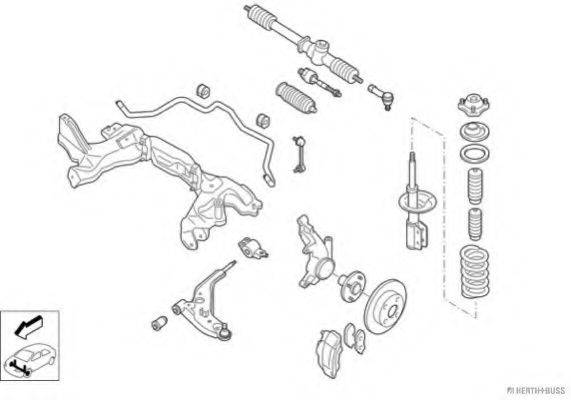HERTH+BUSS JAKOPARTS N00245VA Рульове управління; Підвіска колеса