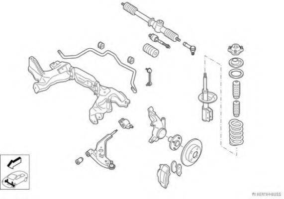 HERTH+BUSS JAKOPARTS N00247VA Рульове управління; Підвіска колеса