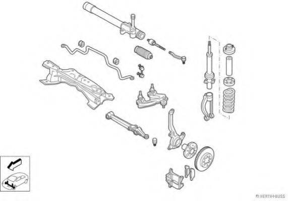 HERTH+BUSS JAKOPARTS N00343VA Рульове управління; Підвіска колеса