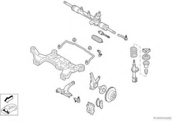 HERTH+BUSS JAKOPARTS N00420VA Рульове управління; Підвіска колеса