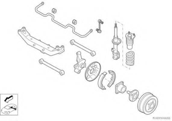HERTH+BUSS JAKOPARTS N00972HA Рульове управління; Підвіска колеса
