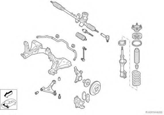 HERTH+BUSS JAKOPARTS N01915VA Рульове управління; Підвіска колеса