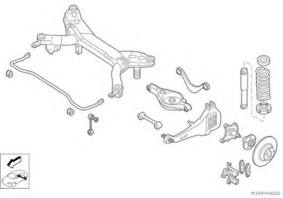 HERTH+BUSS JAKOPARTS N02574HA Рульове управління; Підвіска колеса