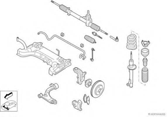 HERTH+BUSS JAKOPARTS N02755VA Рульове управління; Підвіска колеса