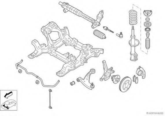 HERTH+BUSS JAKOPARTS N03341VA Рульове управління; Підвіска колеса