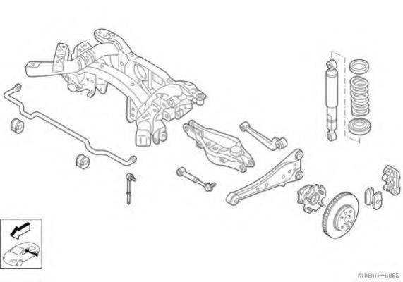 HERTH+BUSS JAKOPARTS N03465HA Рульове управління; Підвіска колеса