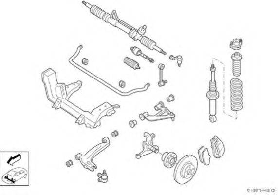 HERTH+BUSS JAKOPARTS N01752VA Рульове управління; Підвіска колеса