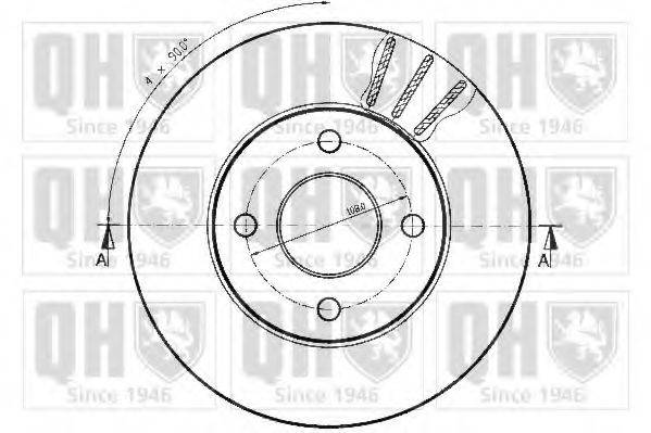 QUINTON HAZELL BDC3582 гальмівний диск