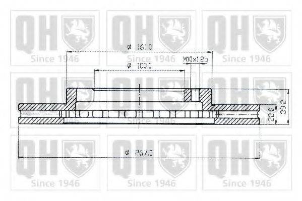 QUINTON HAZELL BDC3677 гальмівний диск