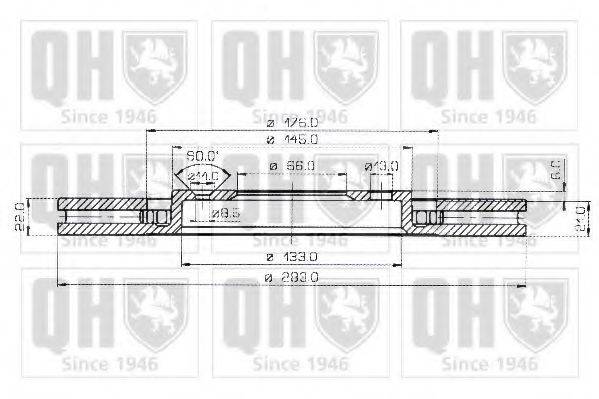 QUINTON HAZELL BDC3920 гальмівний диск