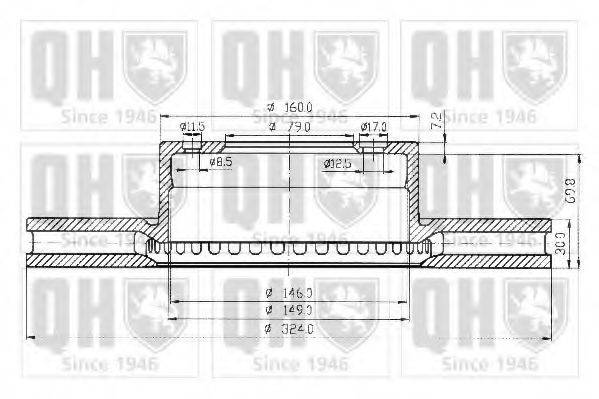 QUINTON HAZELL BDC4636 гальмівний диск