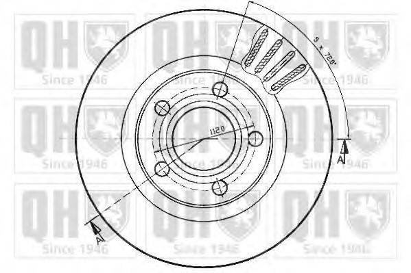 QUINTON HAZELL BDC4752 гальмівний диск