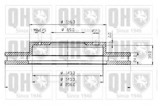 QUINTON HAZELL BDC4775 гальмівний диск