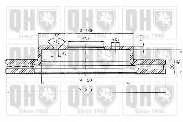 QUINTON HAZELL BDC4817 гальмівний диск