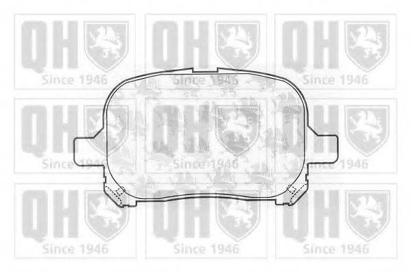 QUINTON HAZELL BP1060 Комплект гальмівних колодок, дискове гальмо
