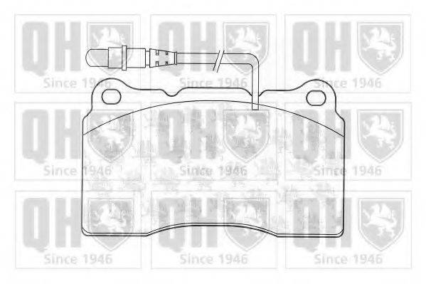 QUINTON HAZELL BP1270 Комплект гальмівних колодок, дискове гальмо