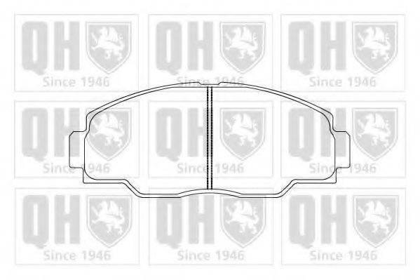 QUINTON HAZELL BP855 Комплект гальмівних колодок, дискове гальмо