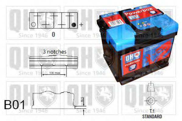 QUINTON HAZELL QBT004LHD3 Стартерна акумуляторна батарея