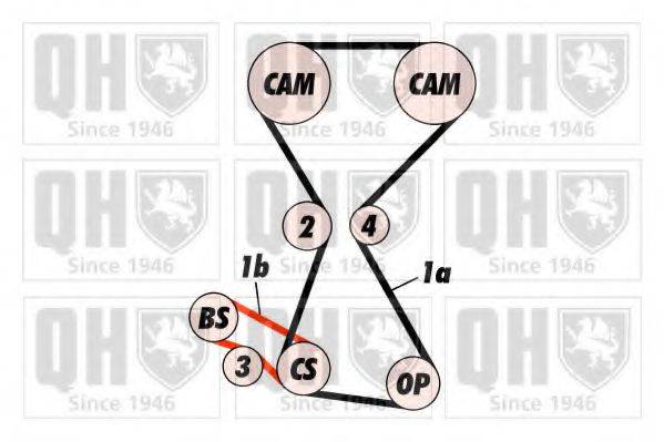 QUINTON HAZELL QBK423 Комплект ременя ГРМ