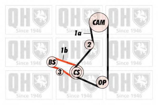 QUINTON HAZELL QBK418 Комплект ременя ГРМ