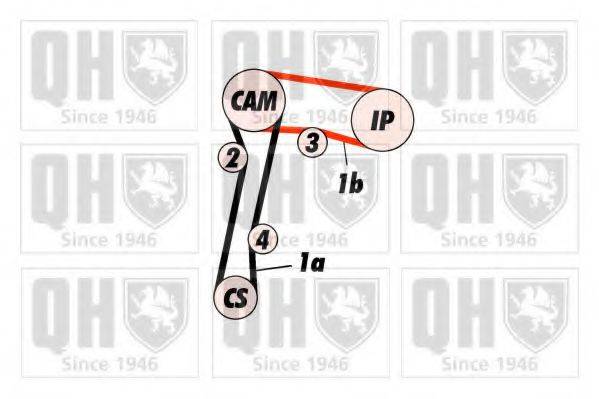 QUINTON HAZELL QBK220 Комплект ременя ГРМ