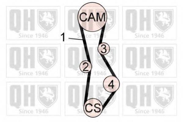 QUINTON HAZELL QBK745 Комплект ременя ГРМ