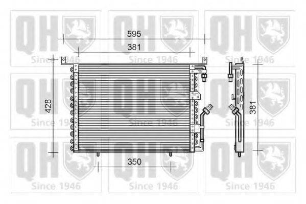 QUINTON HAZELL QCN117 Конденсатор, кондиціонер