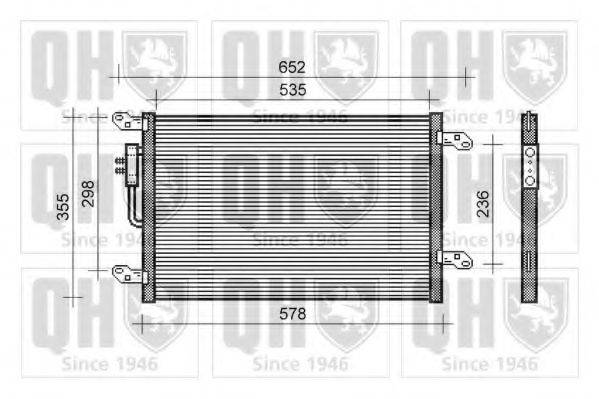 QUINTON HAZELL QCN286 Конденсатор, кондиціонер