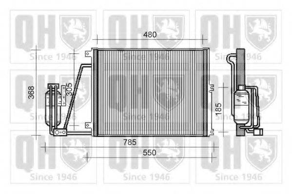 QUINTON HAZELL QCN313 Конденсатор, кондиціонер