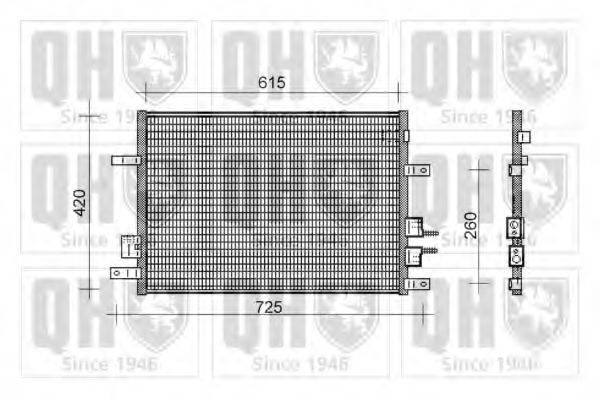 QUINTON HAZELL QCN411 Конденсатор, кондиціонер