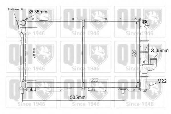 QUINTON HAZELL QER1079 Радіатор, охолодження двигуна