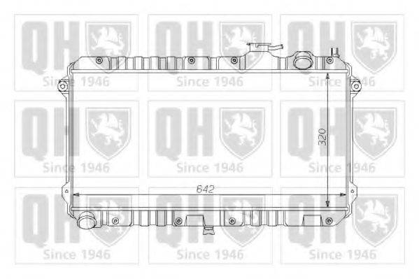 QUINTON HAZELL QER1166 Радіатор, охолодження двигуна