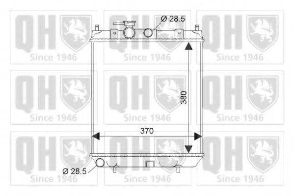 QUINTON HAZELL QER1221 Радіатор, охолодження двигуна