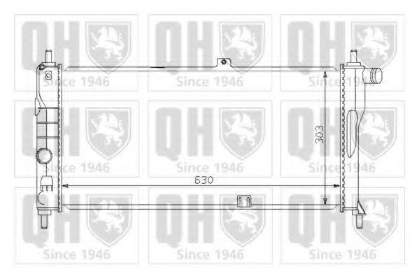 QUINTON HAZELL QER1242 Радіатор, охолодження двигуна