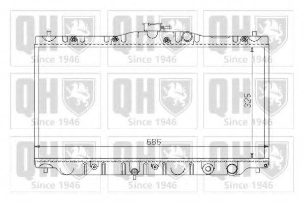 QUINTON HAZELL QER1251 Радіатор, охолодження двигуна
