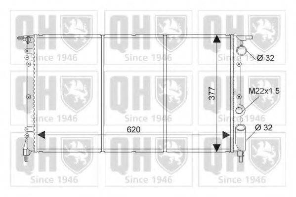 QUINTON HAZELL QER1323 Радіатор, охолодження двигуна