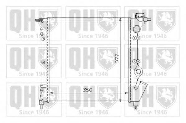 QUINTON HAZELL QER1329 Радіатор, охолодження двигуна