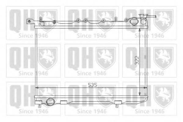 QUINTON HAZELL QER1455 Радіатор, охолодження двигуна