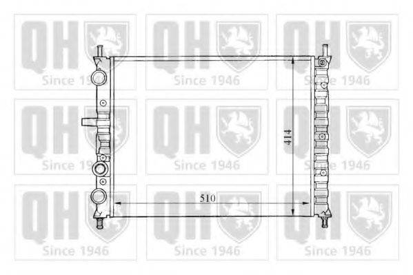 QUINTON HAZELL QER1479 Радіатор, охолодження двигуна