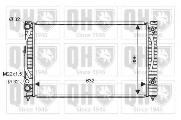QUINTON HAZELL QER1568 Радіатор, охолодження двигуна