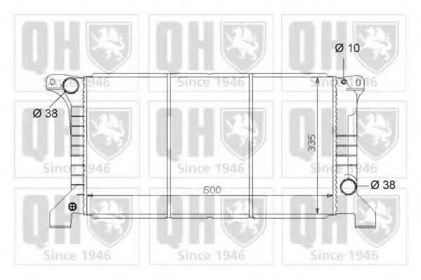 QUINTON HAZELL QER1651 Радіатор, охолодження двигуна