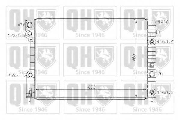 QUINTON HAZELL QER1694 Радіатор, охолодження двигуна