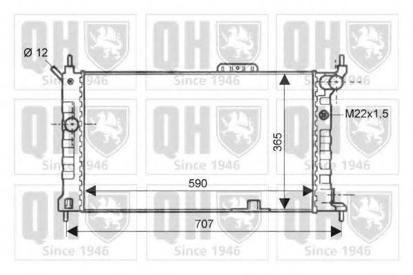 QUINTON HAZELL QER1875 Радіатор, охолодження двигуна
