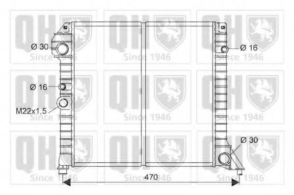 QUINTON HAZELL QER1879 Радіатор, охолодження двигуна