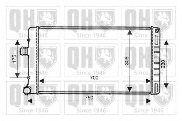 QUINTON HAZELL QER1930 Радіатор, охолодження двигуна