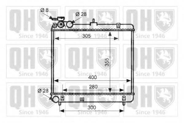 QUINTON HAZELL QER1936 Радіатор, охолодження двигуна